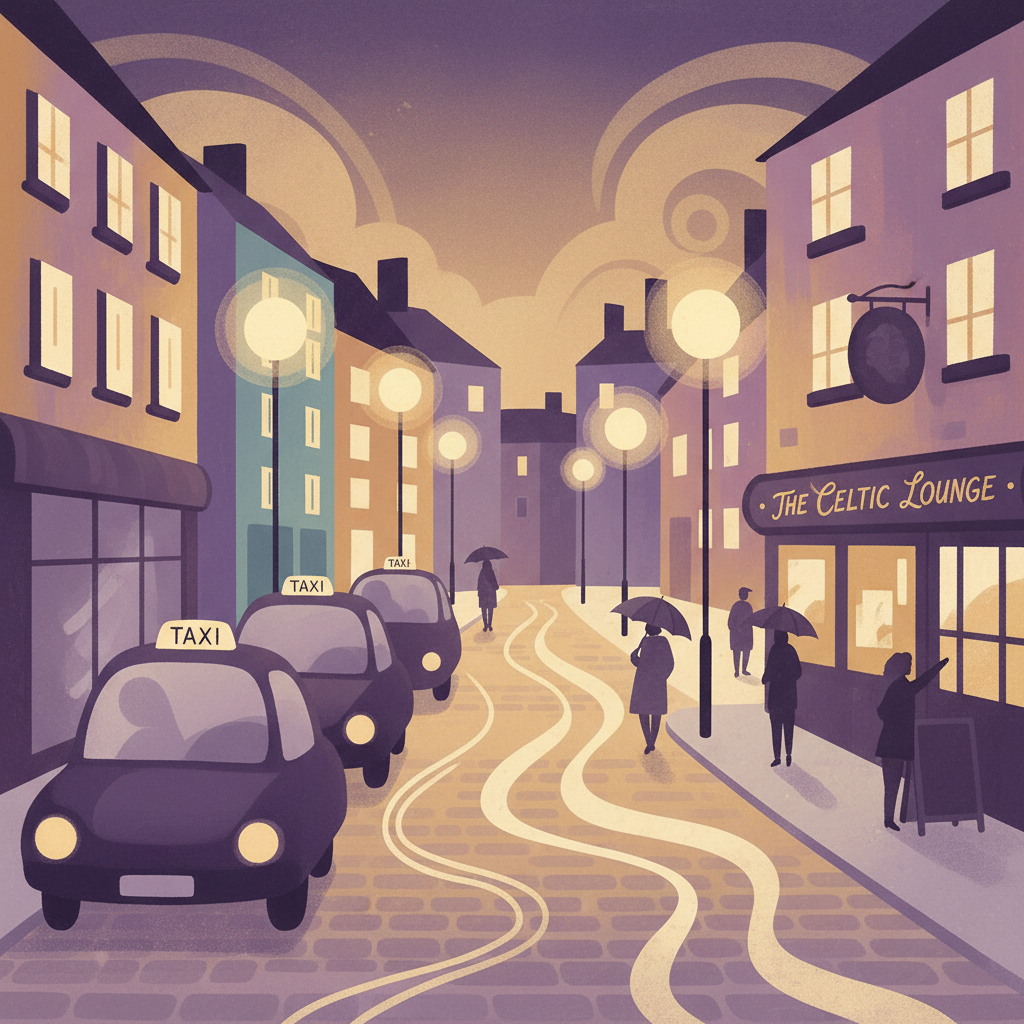 Illustration of safe transportation home in Ireland