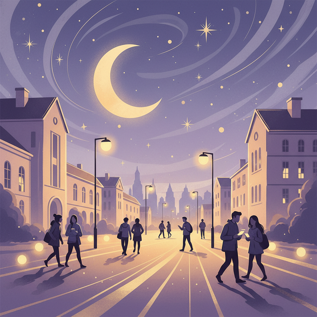 Illustration of safe campus environment